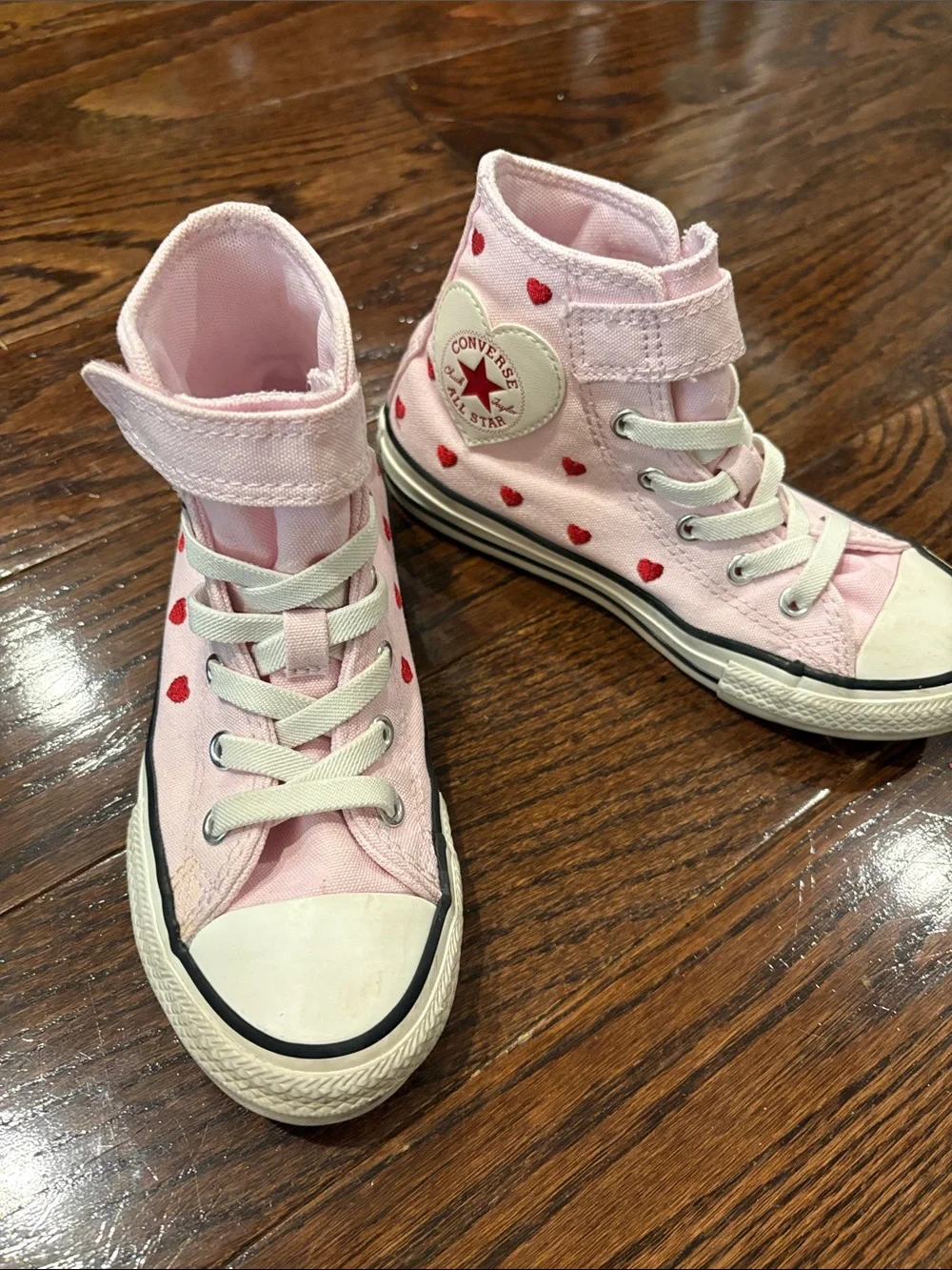 Converse Kids Pink High-Top Sneakers sz13